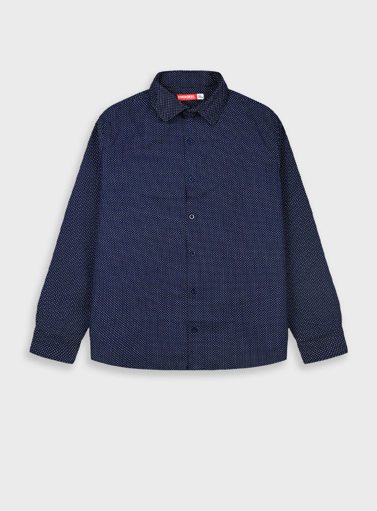 Energiers Basic Line button up shirt for boys | NAVY Energiers Basic Line button up shirt for boys | NAVY