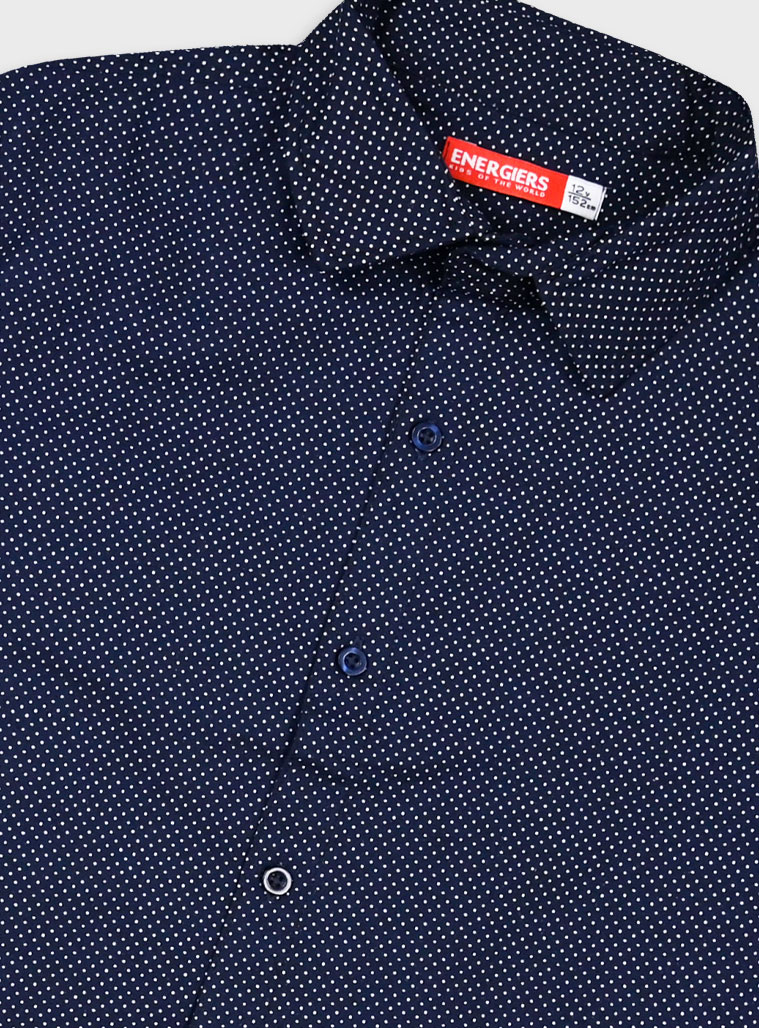 Energiers Basic Line button up shirt for boys | NAVY