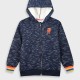 Jacket with hood and lining for boys | NAVY