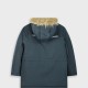 Coat with polar fleece lining for boys | BLUEBLACK