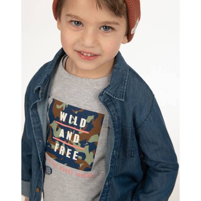 Cotton blouse | GREY MELANGE