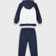 Fleece tracksuit with jacket and peached inside for boys | NAVY