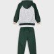 Fleece tracksuit with jacket and peached inside for boys | PETROL