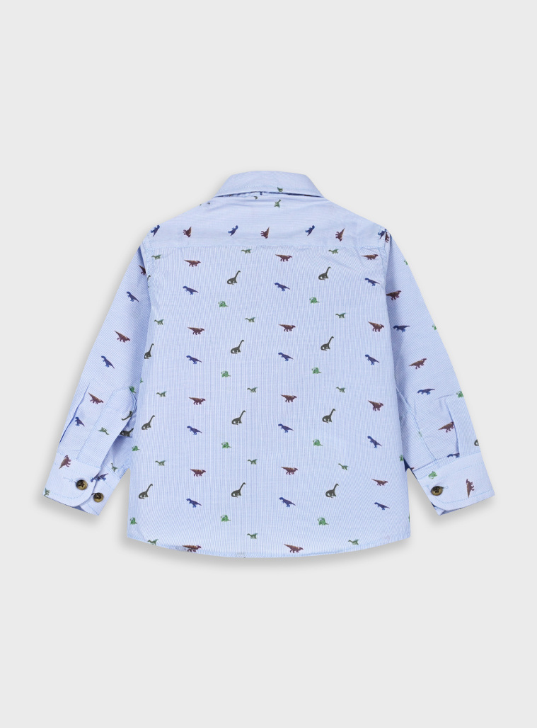 Poplin shirt for Boys with allover print | ALL OVER PRINT