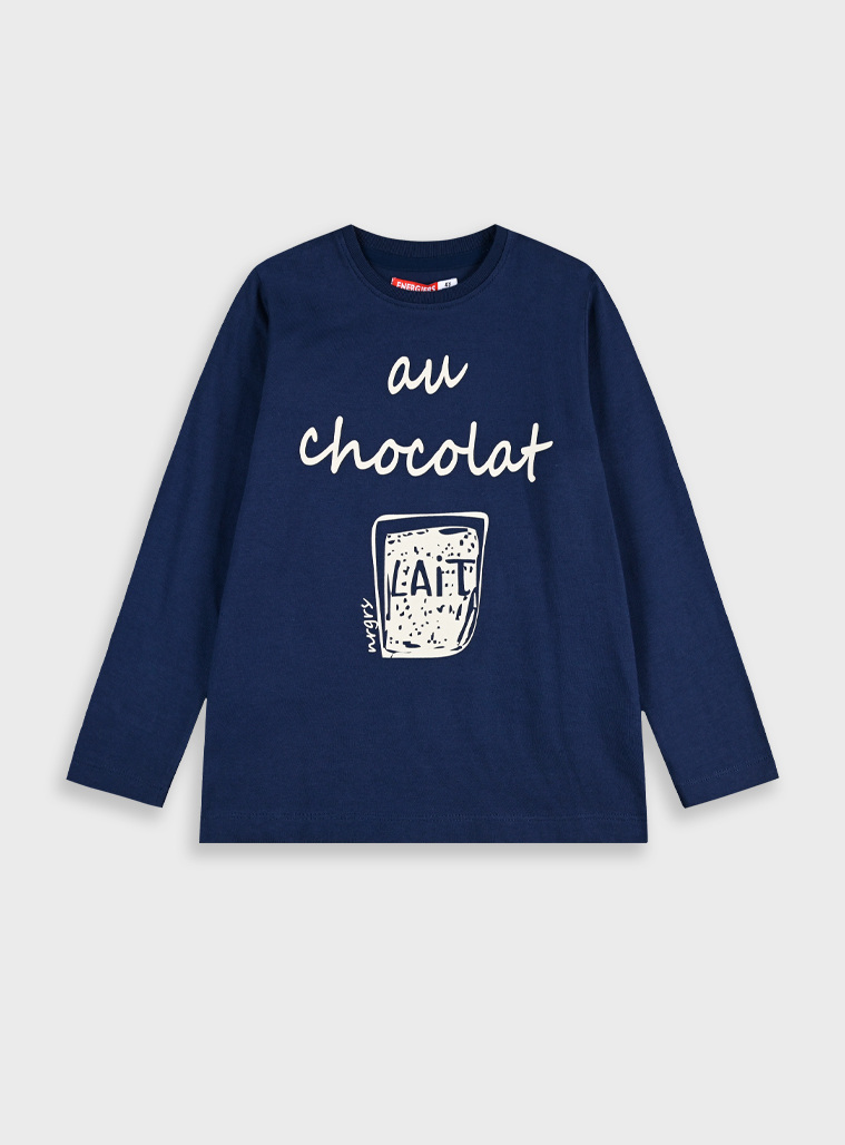 Βαμβακερή μπλούζα μακό με τύπωμα, αγόρι | ΜΑΡΕΝ Βαμβακερή μπλούζα μακό με τύπωμα, αγόρι | ΜΑΡΕΝ