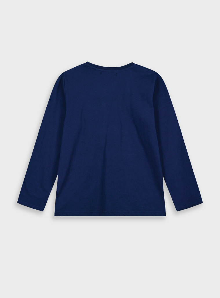 Long leeved t-shirt | BLUE