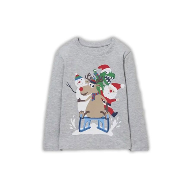 Χριστουγεννιάτικη μακρυμάνικη μπλούζα | ΜΕΛΑΝΖΕ Χριστουγεννιάτικη μακρυμάνικη μπλούζα | ΜΕΛΑΝΖΕ