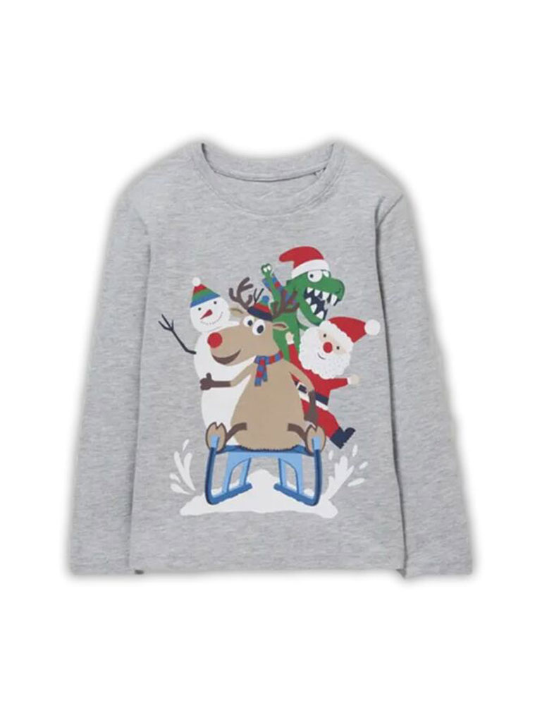 Χριστουγεννιάτικη μακρυμάνικη μπλούζα | ΜΕΛΑΝΖΕ Χριστουγεννιάτικη μακρυμάνικη μπλούζα | ΜΕΛΑΝΖΕ