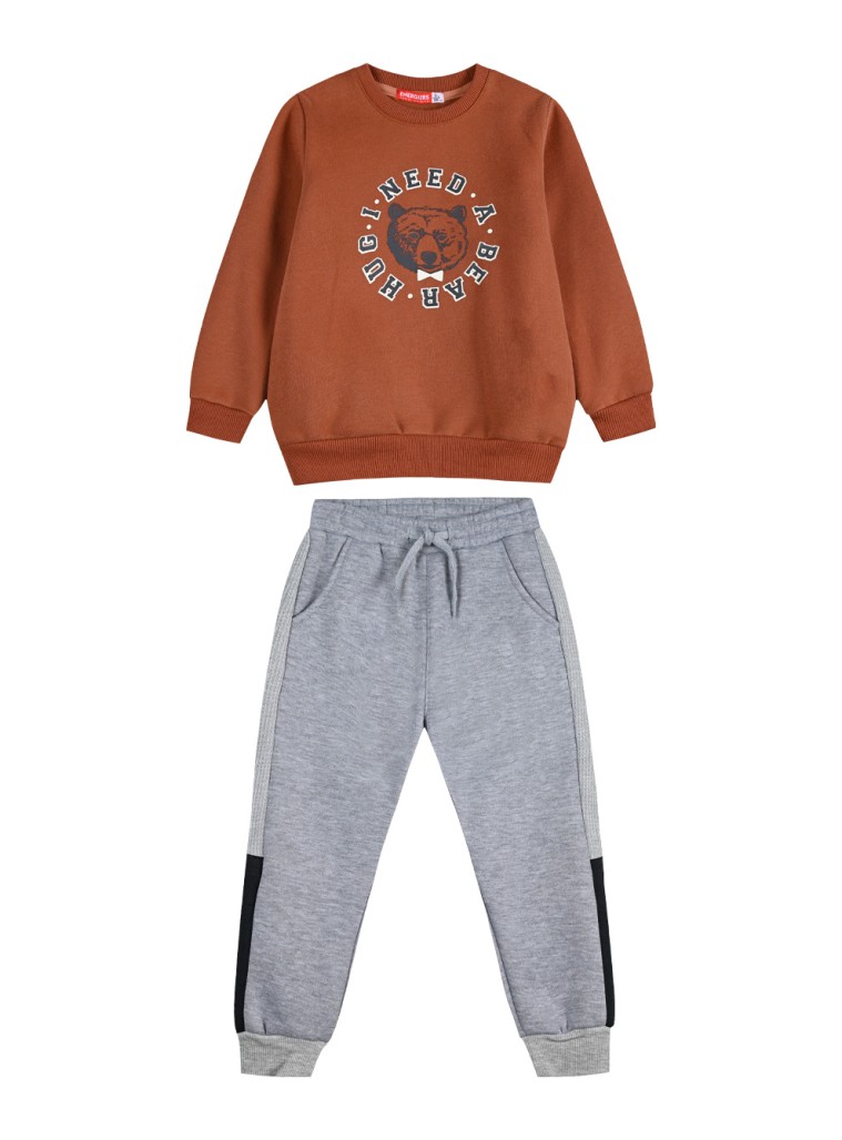 Φούτερ φόρμα με τύπωμα για αγόρι | ΜΕΛΑΝΖΕ Φούτερ φόρμα με τύπωμα για αγόρι | ΜΕΛΑΝΖΕ