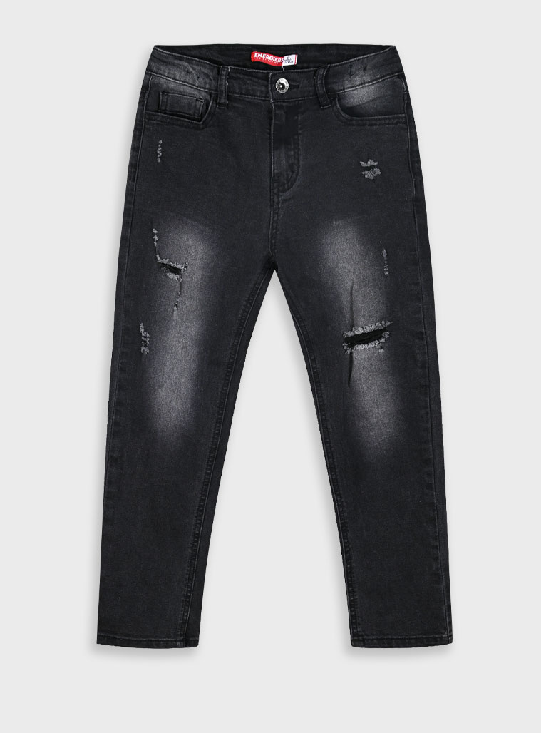 Ελαστικό τζην παντελόνι για αγόρι | ΜΑΥΡΟ ΤΖΗΝ