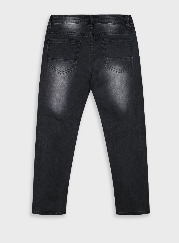 Ελαστικό τζην παντελόνι για αγόρι | ΜΑΥΡΟ ΤΖΗΝ