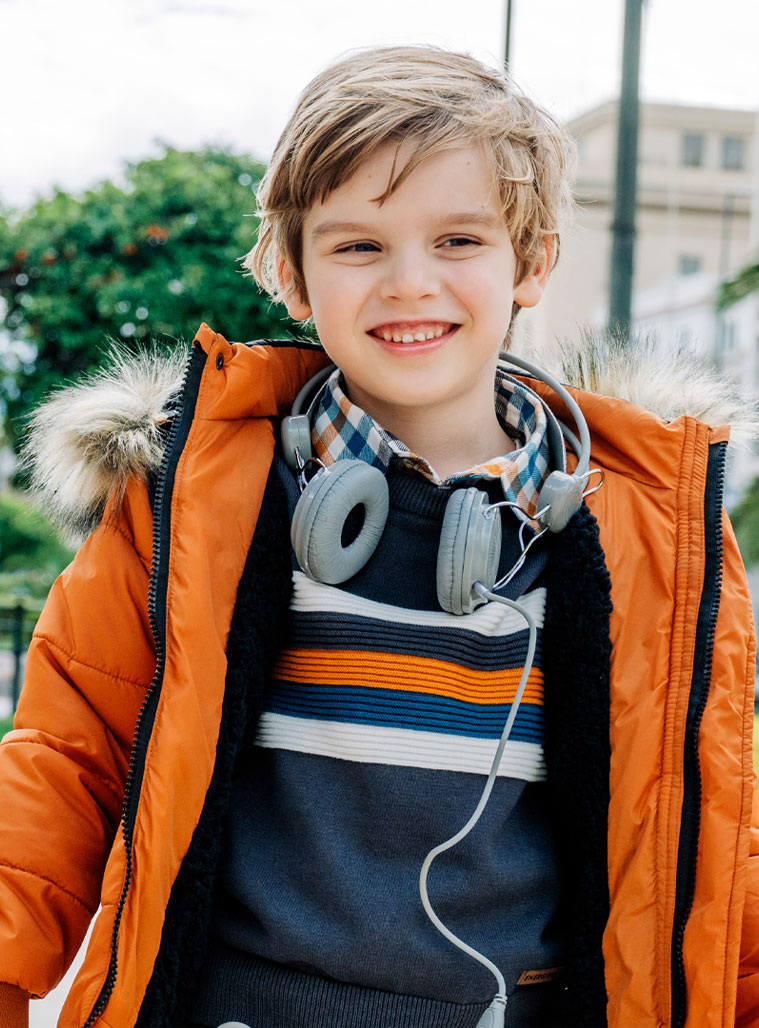 Coat with polar fleece lining for boys | AMBER Coat with polar fleece lining for boys | AMBER