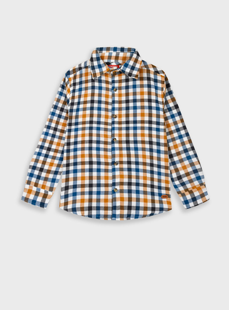 Checkered button up shirt for boys | CHECK