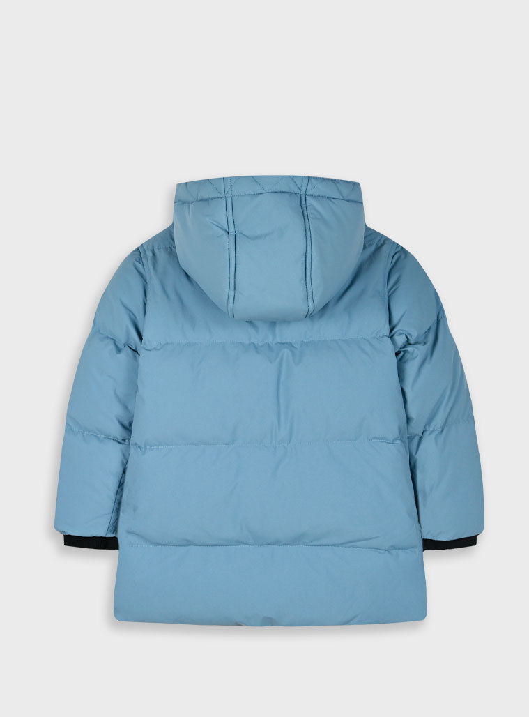 Coat with polar fleece lining for boys | SKY BLUE
