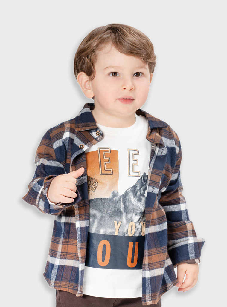 Checkered button up shirt for boys | CHECK Checkered button up shirt for boys | CHECK