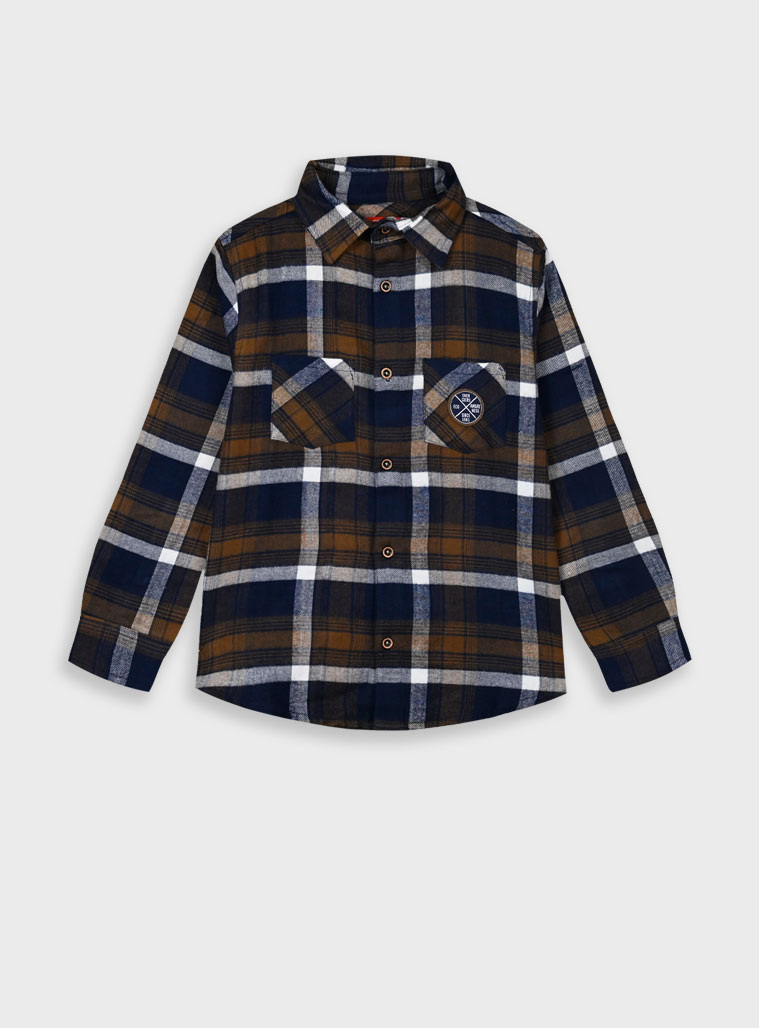 Checkered button up shirt for boys | CHECK