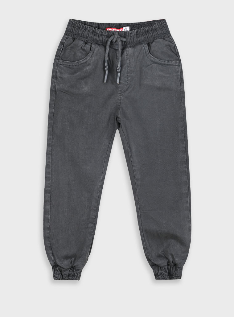 Παντελόνι με λάστιχο στην μέση και στο τελείωμα για αγόρι | ΑΝΘΡΑΚΙ Παντελόνι με λάστιχο στην μέση και στο τελείωμα για αγόρι | ΑΝΘΡΑΚΙ