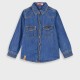 Denim button up shirt for boys | BLUE DENIM