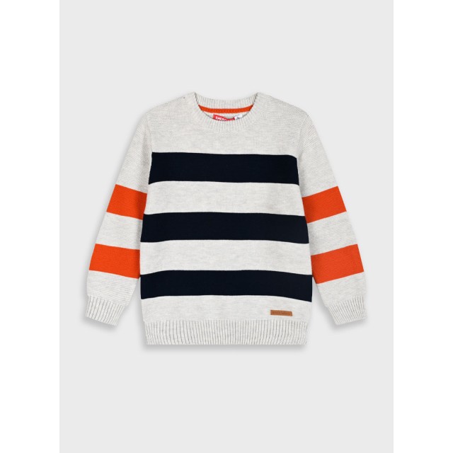 Ριγέ πλεκτό πουλόβερ για αγόρι | ΜΑΡΕΝ