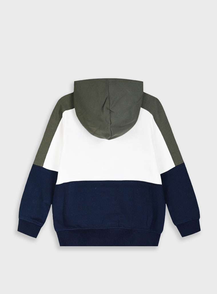 Fleece hoodie for boys | NAVY