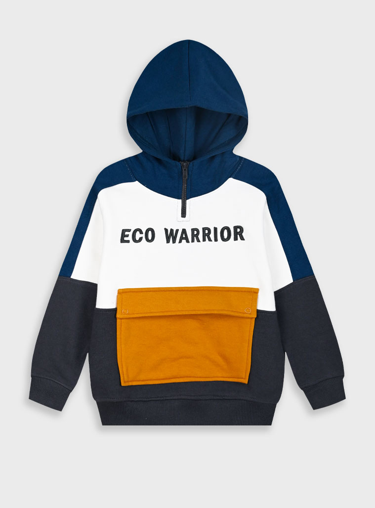 Fleece hoodie for boys | ANTHRACITE