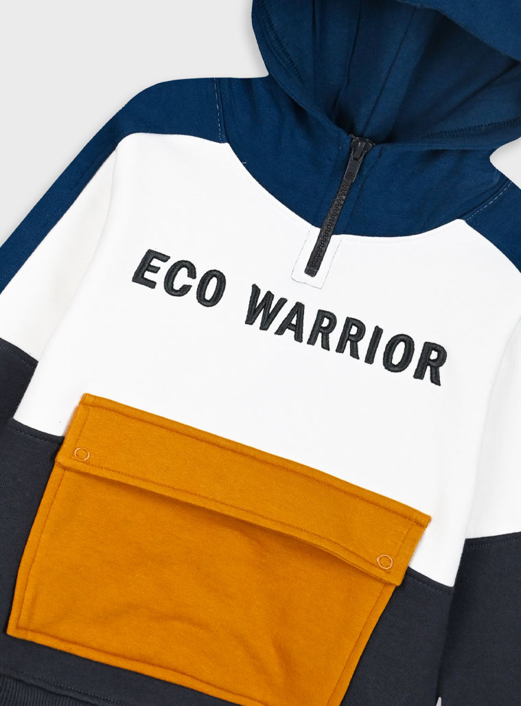 Fleece hoodie for boys | ANTHRACITE