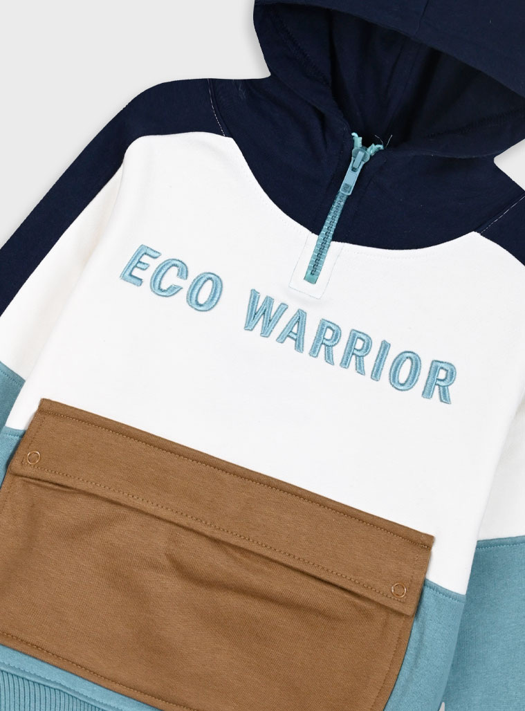 Φούτερ μπλούζα με κουκούλα για αγόρι | ΜΕΝΤΑ