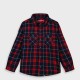 Checkered shirt with removable hood for boys | CHECK