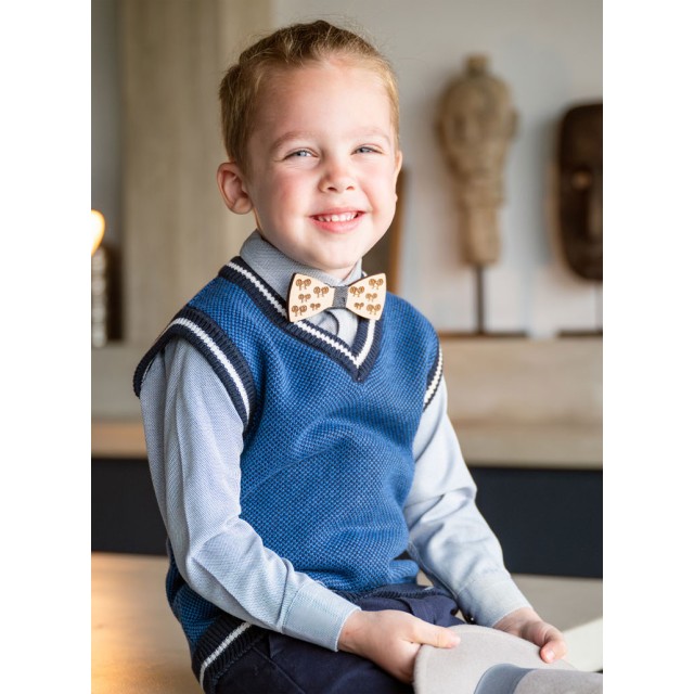 Knit sweater vest for boys | NAVY