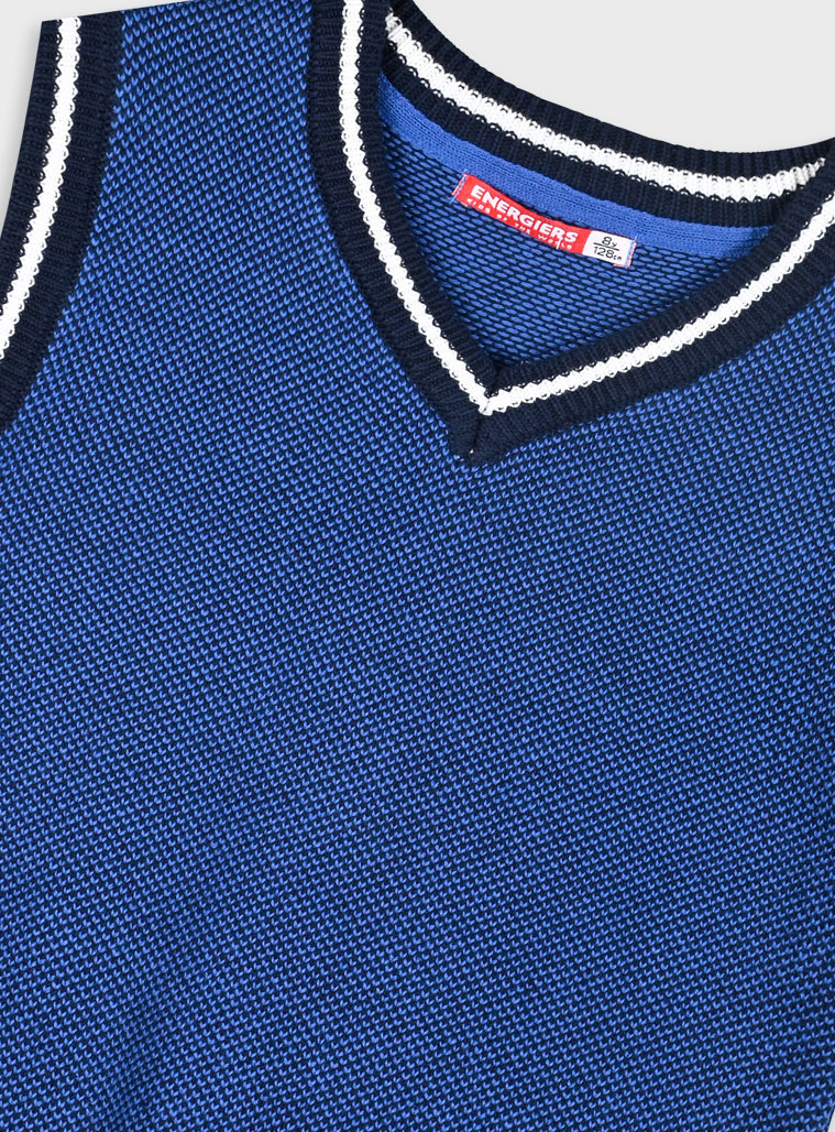 Knit sweater vest for boys | NAVY Knit sweater vest for boys | NAVY