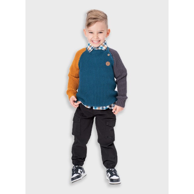 Cargo pants for boys | ANTHRACITE