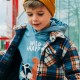 Checkered overshirt with snaps and pockets for boys | CHECK