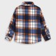 Checkered overshirt with snaps and pockets for boys | CHECK