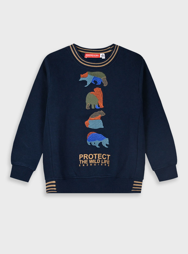 Fleece sweatshirt for boys | NAVY Fleece sweatshirt for boys | NAVY