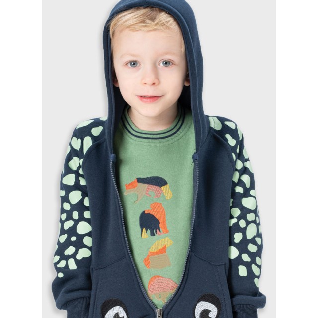 Fleece sweatshirt for boys | GRASS GREEN Fleece sweatshirt for boys | GRASS GREEN