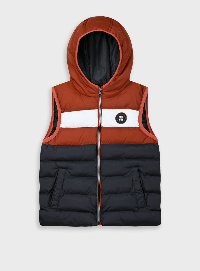 Puffer vest jacket for boys | ANTHRACITE Puffer vest jacket for boys | ANTHRACITE