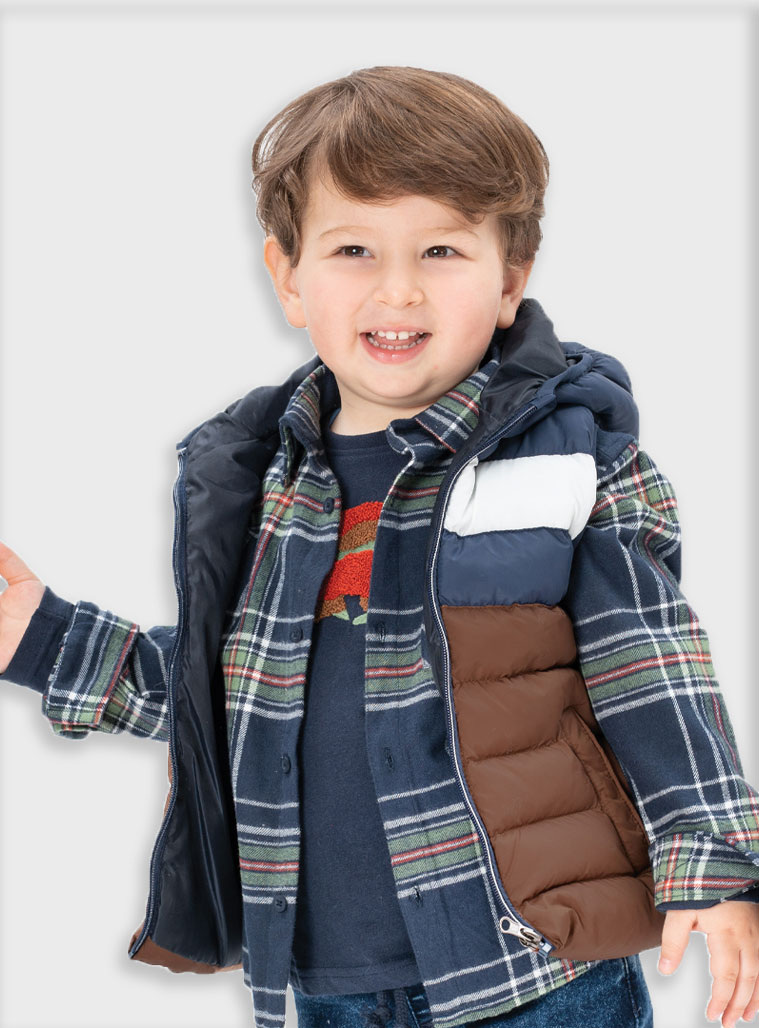 Puffer vest jacket for boys | CAMEL Puffer vest jacket for boys | CAMEL