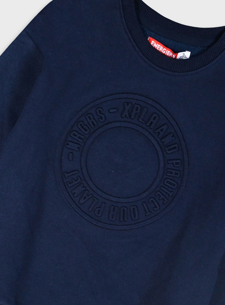 Fleece hoodie for boys | NAVY