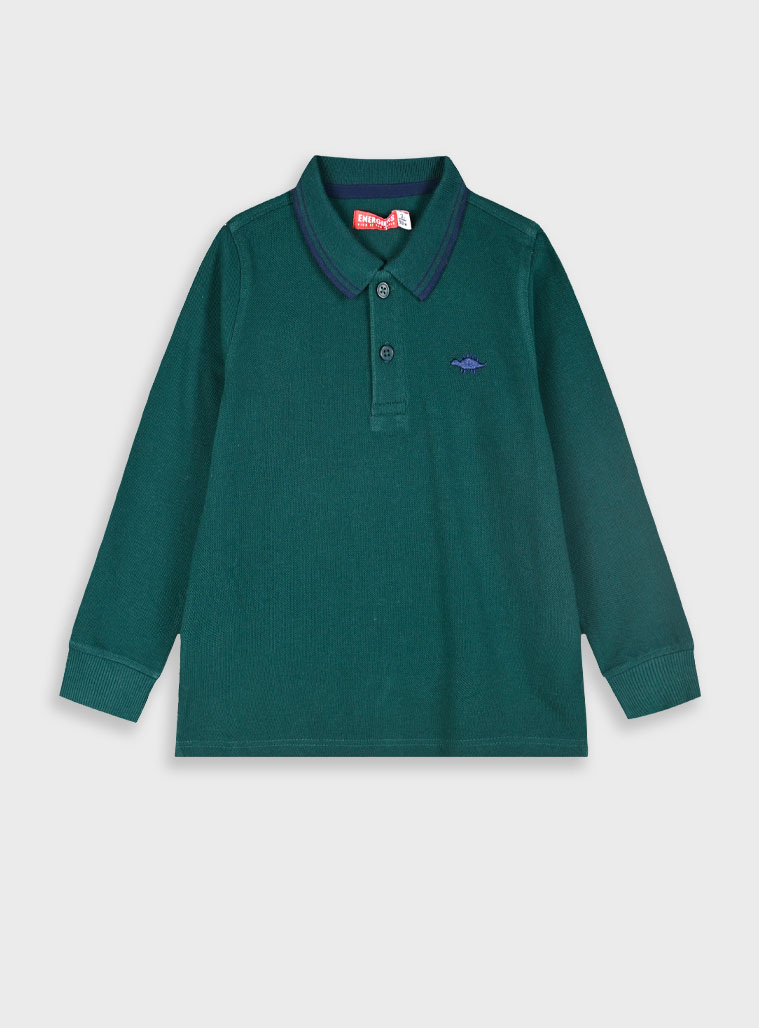 Μακρυμάνικο πόλο για αγόρι | ΣΚΟΝΙΣΜΕΝΟ ΠΡΑΣΙΝΟ Μακρυμάνικο πόλο για αγόρι | ΣΚΟΝΙΣΜΕΝΟ ΠΡΑΣΙΝΟ