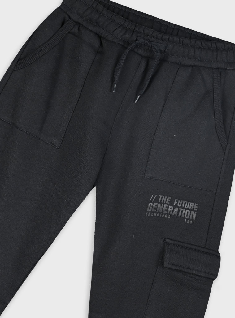 Fleece sweatpants for boys | BLACK Fleece sweatpants for boys | BLACK