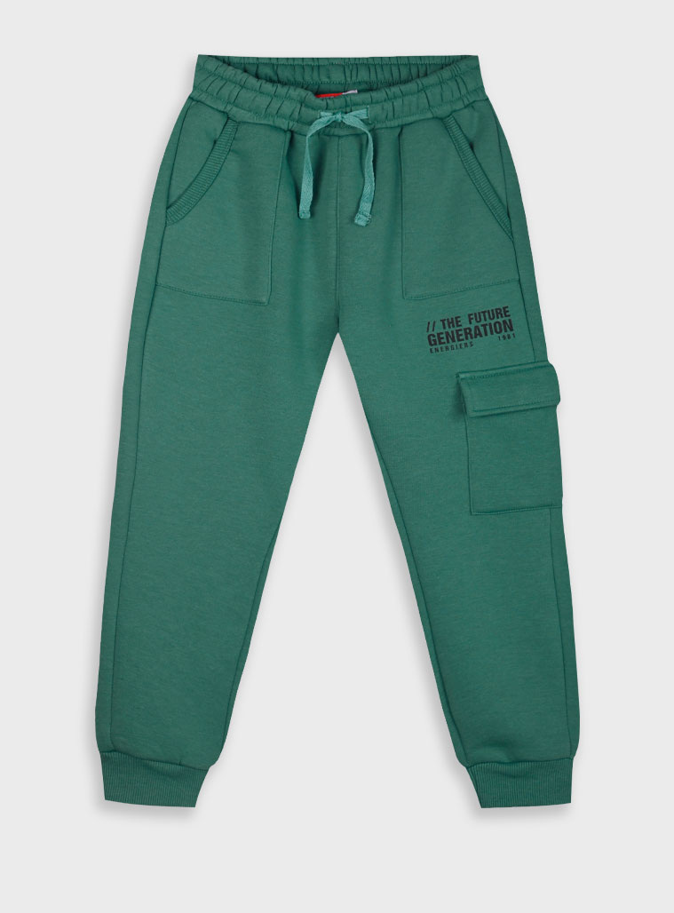 Fleece sweatpants for boys | DESERT GREEN Fleece sweatpants for boys | DESERT GREEN