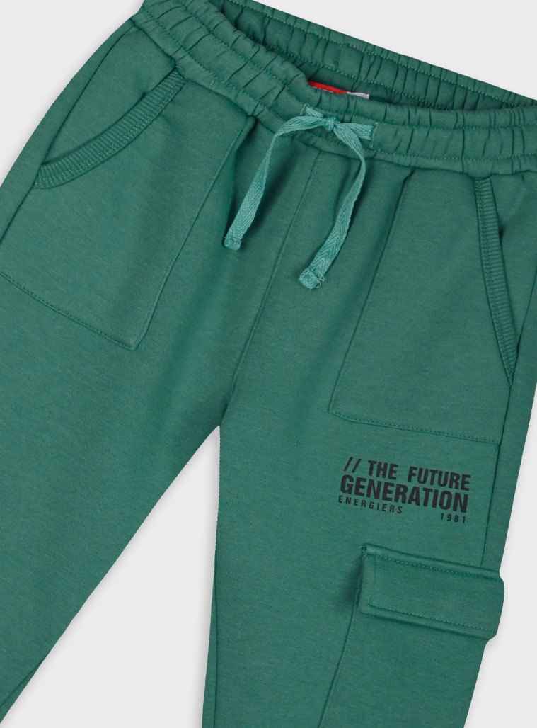 Fleece sweatpants for boys | DESERT GREEN Fleece sweatpants for boys | DESERT GREEN