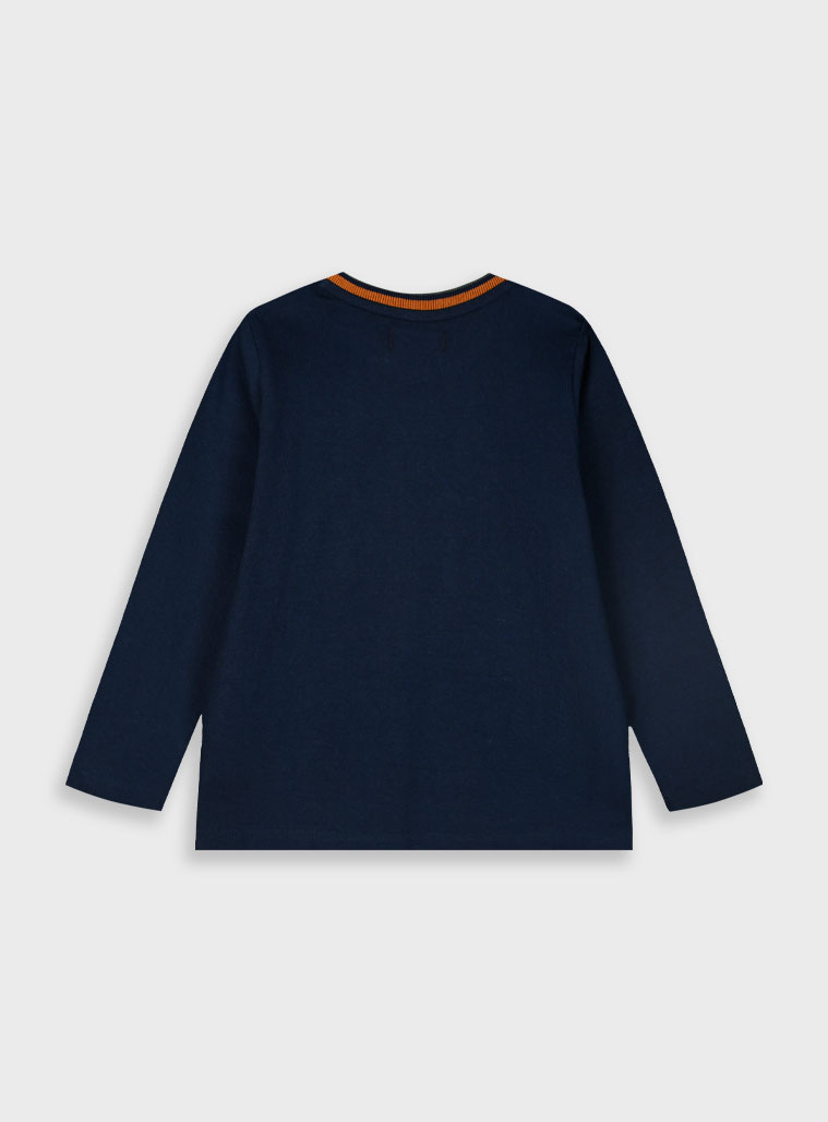 Long sleeve jersey shirt for boys | NAVY