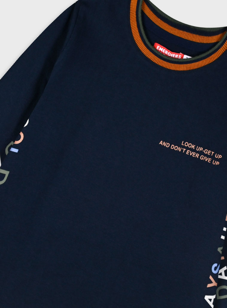 Long sleeve jersey shirt for boys | NAVY