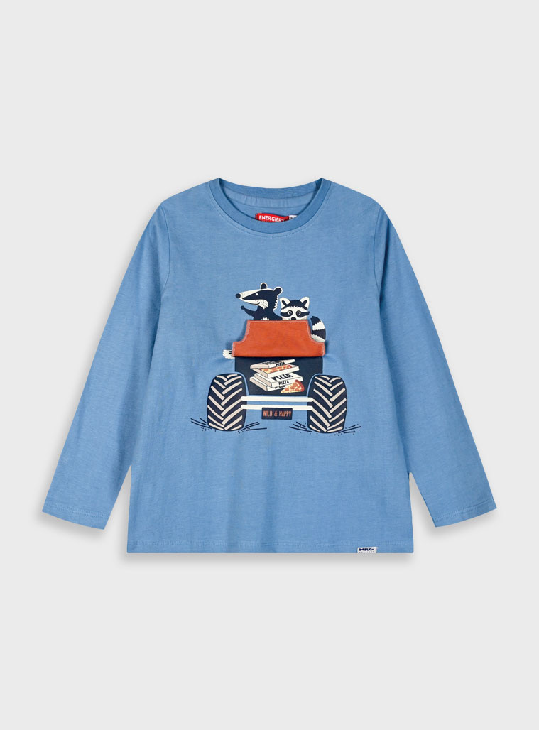 Long sleeve jersey shirt for boys | SKY BLUE