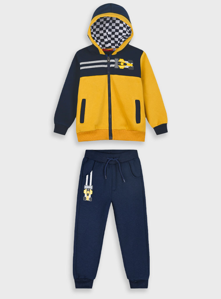 Fleece tracksuit with jacket for boys | NAVY Fleece tracksuit with jacket for boys | NAVY