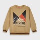 Fleece sweatshirt for boys | BEIGE