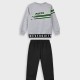 Fleece tracksuit set for boys | GREY MELANGE