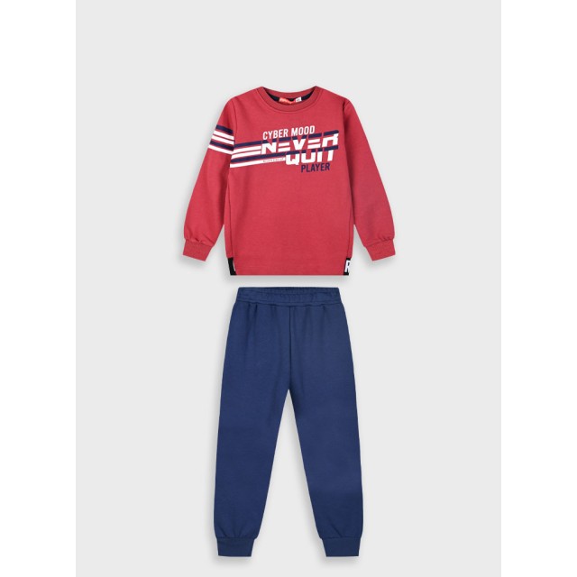 Fleece tracksuit set for boys | CHERRY