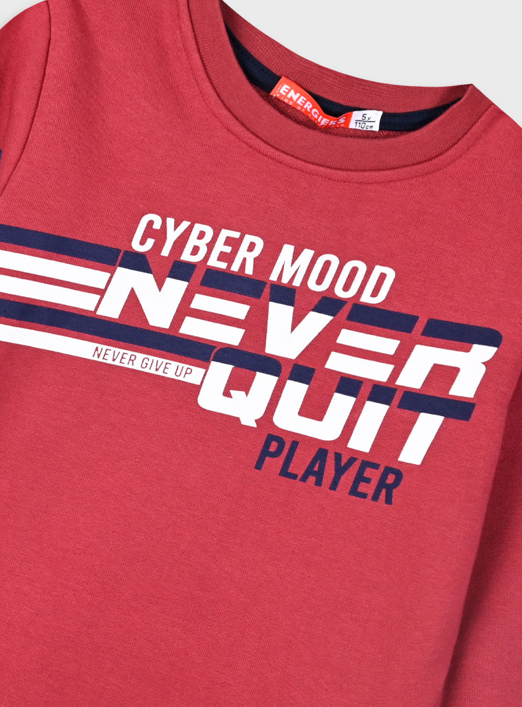 Fleece tracksuit set for boys | CHERRY